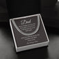 Dad / Gift from Daughter / Cuban Link Chain / Personalized Message Card
