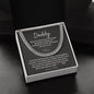 Daddy / Dad to be / Cuban Link Chain / Personalized Message Card