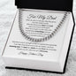 To My Dad / Happy Father's Day / Cuban Link Chain