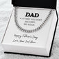 Dad / Happy Father's Day / Cuban Link Chain