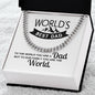 World's Best Dad / Cuban Link Chain