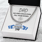 Dad / Happy Father's Day / Cuban Link Chain