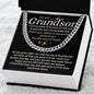 To My Grandson / Cuban Link Chain
