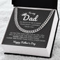 Dad / Happy Father's Day / Cuban Link Chain