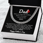 Dad / Number 1 Hero / Happy Father's Day / Cuban Link Chain