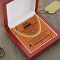 To My Son / Number One Basketball Player / Gift from Mom / Gift from Dad / Cuban Link Chain / Personalized Message Card