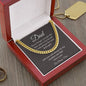 Dad / Gift from Daughter / Cuban Link Chain / Personalized Message Card