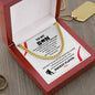 To My Son / Number One Hockey Player / Gift from Mom / Gift from Dad / Cuban Link Chain / Personalized Message Card