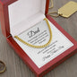 Dad / Happy Father's Day / Gift from Daughter / Cuban Link Chain