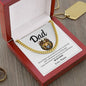 Dad / Always Be My King / Gift from Daughter / Cuban Link Chain/ Personalized Message Card