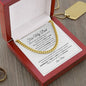 For My Dad / My Hero, My Rock / Cuban Link Chain / Personalized Message Card