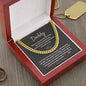 Daddy / Dad to be / Cuban Link Chain / Personalized Message Card