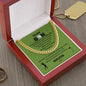 To My Son / Number One Golfer / Gift from Mom / Gift from Dad / Cuban Link Chain / Personalized Message Card