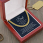 To My Dad / Cuban Link Chain / Personalized Message Card