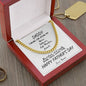 Daddy / Happy Father's Day / Gift from Daughter / Gift from Son / Cuban Link Chain / Personalized Message Card