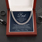 Dad / Happy Father's Day / Cuban Link Chain
