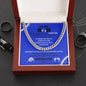 To My Son / Number One Wrestler / Gift from Mom / Gift from Dad / Cuban Link Chain / Personalized Message Card