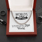 World's Best Dad / Cuban Link Chain