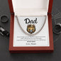 Dad / Always Be My King / Gift from Daughter / Cuban Link Chain/ Personalized Message Card