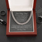 For My Dad / Cuban Link Chain / Personalized Message Card