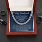 To My Husband / Promise Necklace / Cuban Link Chain