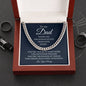 To My Dad / Cuban Link Chain / Personalized Message Card