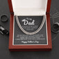 Dad / Happy Father's Day / Cuban Link Chain