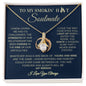 To My Smokin' Hot Soulmate / Love Forged in Fire / Alluring Beauty Necklace /Personalized Message Card