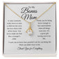 To My Bonus Mom / Alluring Beauty Necklace / Personalized Message Card