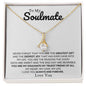 To My Soulmate / My Greatest Joy / Alluring Beauty Necklace / Personalized Message Card