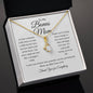 To My Bonus Mom / Alluring Beauty Necklace / Personalized Message Card