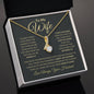 To My Wife / Great Life Partner / Alluring Beauty Necklace / Personalized Message Card