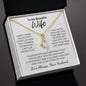 To My Beautiful Wife / Hold This Close to Feel My Love / Alluring Beauty Necklace / Personalized Message Card
