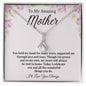 To My Amazing Mother / Alluring Beauty Necklace / Personalized Message Card