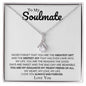 To My Soulmate / My Greatest Joy / Alluring Beauty Necklace / Personalized Message Card