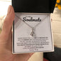 To My Soulmate / My Greatest Joy / Alluring Beauty Necklace / Personalized Message Card