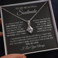 To My Beautiful Soulmate / You are the Best Thing that ever happened to me. / Alluring Beauty Necklace / Personalized Message Card