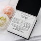 To My Beautiful Wife / How Special You Are to Me / Alluring Beauty Necklace / Personalized Message Card