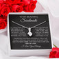 To My Beautiful Soulmate / You are the Best Thing that ever happened to me. / Alluring Beauty Necklace / Personalized Message Card