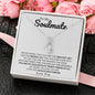 To My Soulmate / My Greatest Joy / Alluring Beauty Necklace / Personalized Message Card