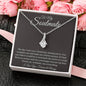 To My Soulmate / I found my missing piece / Alluring Beauty Necklace / Personalized Message Card
