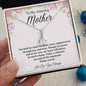 To My Amazing Mother / Alluring Beauty Necklace / Personalized Message Card