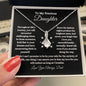 To My Precious Daughter / Gift from Mom / Gift from Dad / Alluring Beauty Necklace / Personalized Message Card