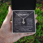 To My Soulmate / I found my missing piece / Alluring Beauty Necklace / Personalized Message Card
