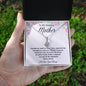 To My Amazing Mother / Alluring Beauty Necklace / Personalized Message Card