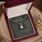 To My Wife / Great Life Partner / Alluring Beauty Necklace / Personalized Message Card
