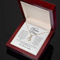 To My Bonus Mom / Alluring Beauty Necklace / Personalized Message Card