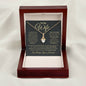 To My Wife / Great Life Partner / Alluring Beauty Necklace / Personalized Message Card