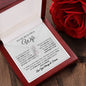 To My Beautiful Wife / How Special You Are to Me / Alluring Beauty Necklace / Personalized Message Card