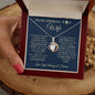 To My Smoking Hot Wife / Best Thing / Alluring Beauty Necklace / Personalized Message Card